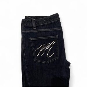 Michael by Michael Kors Women’s dark wash flared Mcbling jeans in size 6